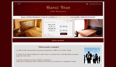 Hanul BranWeb design Sibiu