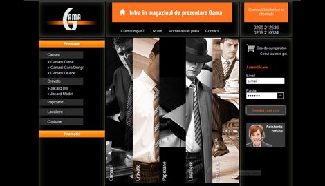 Company Website - Gama SibiuWeb design Sibiu