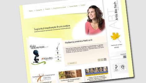 Identity Website - Artis Bio TechWeb design Sibiu