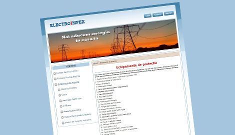 Identity Website - Electroimpex SibiuWeb design Sibiu