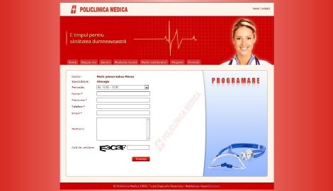 Identity Website - Policlinica MedicaWeb design Sibiu